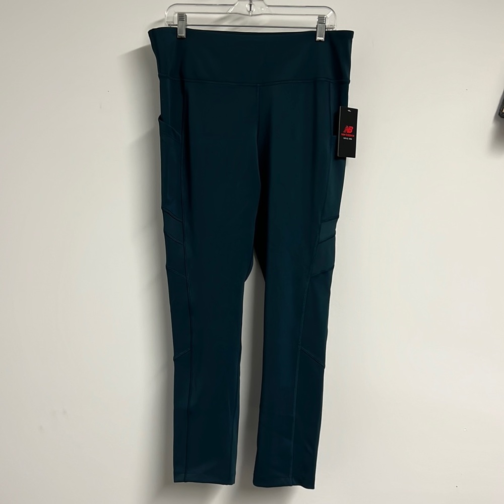 New Balance Leggings with Pockets. New with tags. Dark Teal. Size XL.